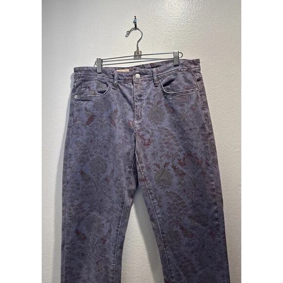 Anthropologie Pilcro Size 30 The Slim Boyfriend Jeans Vintage Floral Print Boho - Picture 2 of 10